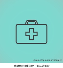 Medicine Bag vector icon