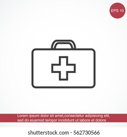 Medicine Bag vector icon