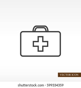 Medicine Bag vector icon