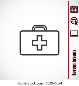 Medicine Bag vector icon