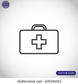 Medicine Bag vector icon