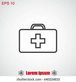 Medicine Bag vector icon