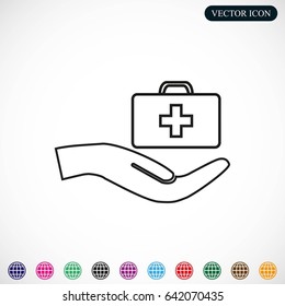 Medicine Bag vector icon