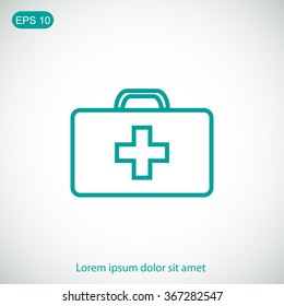 Medicine Bag vector line icon