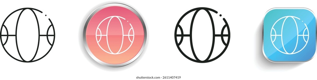 medicine ball icon. Thin Linear, Regular and Button Style Design Isolated On White Background
