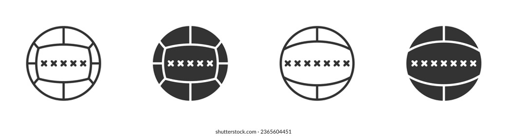 Medicine ball icon. Vector illustration.