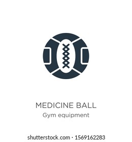 Medicine ball icon vector. Trendy flat medicine ball icon from gym equipment collection isolated on white background. Vector illustration can be used for web and mobile graphic design, logo, eps10