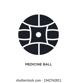 medicine ball isolated icon. simple element illustration from gym equipment concept icons. medicine ball editable logo sign symbol design on white background. can be use for web and mobile