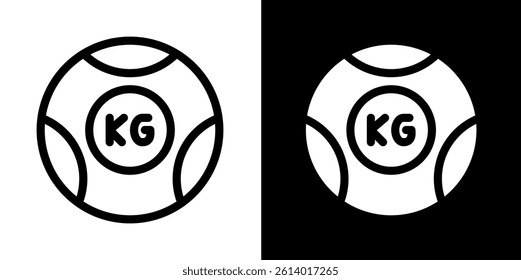 medicine ball line and glyph icon, outline and glyph vector sign, linear and glyph style pictogram isolated on white and black. crossfit symbol, logo, icon, illustration