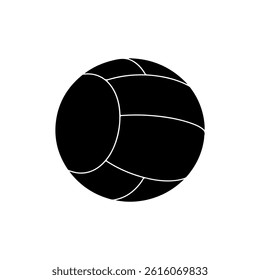 Medicine ball silhouette icon vector flat design on white background.