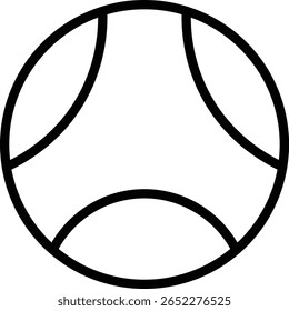 Medicine Ball vector line icon design