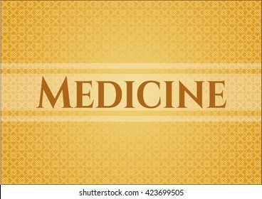 Medicine banner or card