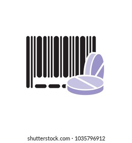 Medicine Barcode Logo Icon Design