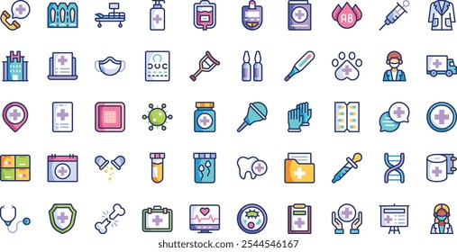 Medicine basics icons High-Quality Vector Icons Collection with Editable Stroke. Ideal for Professional and Creative Projects.