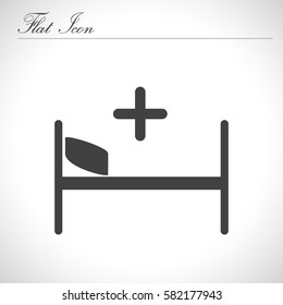 Medicine bed Icon.