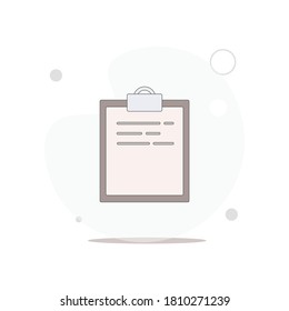 medicine blank vector flat illustration on white