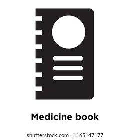 Medicine book icon vector isolated on white background, Medicine book transparent sign , medical health symbols