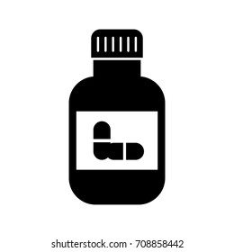 medicine bottle capsule healthcare symbol