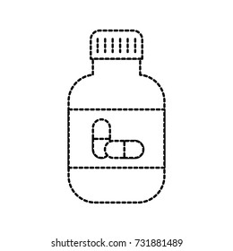 medicine bottle capsule healthcare symbol