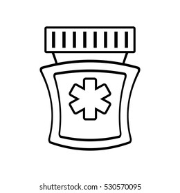medicine bottle capsule pharmacy health vector illustration eps 10