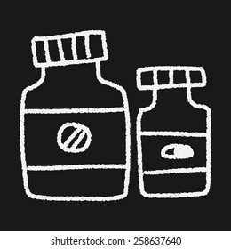 medicine bottle doodle drawing