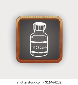 medicine bottle doodle drawing