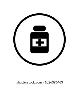 Medicine bottle icon