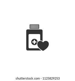 Medicine bottle icon