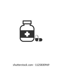 Medicine bottle icon