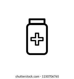 Medicine bottle icon