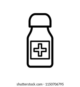 Medicine bottle icon
