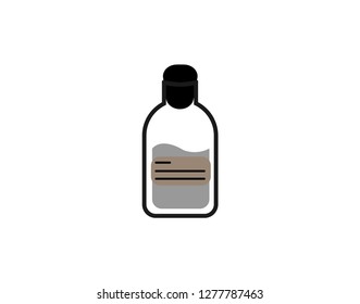 medicine bottle icon.