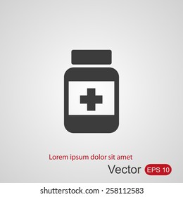 Medicine bottle icon