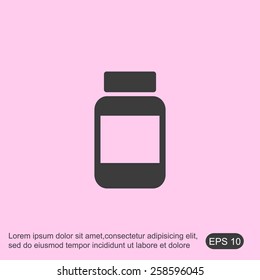 Medicine bottle icon