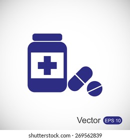 Medicine bottle icon