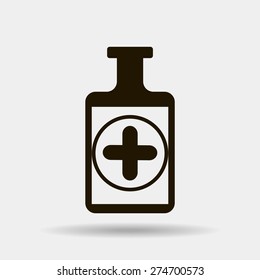 Medicine bottle icon