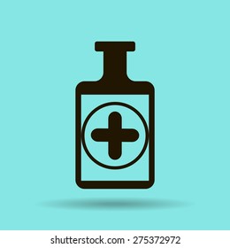 Medicine bottle icon