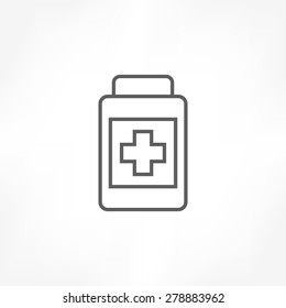 medicine bottle icon