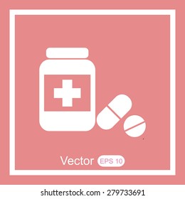 Medicine bottle icon