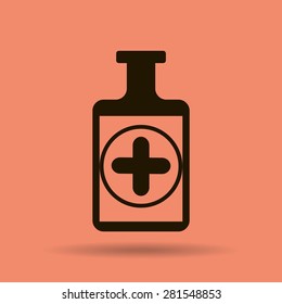 Medicine bottle icon