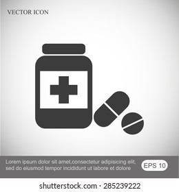 Medicine bottle icon
