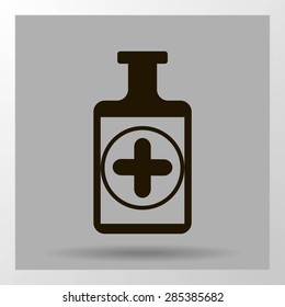 Medicine bottle icon