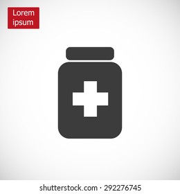 Medicine bottle icon
