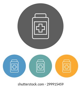 medicine bottle icon