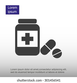 Medicine bottle icon