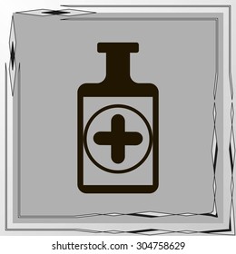 Medicine bottle icon