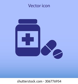 Medicine bottle icon