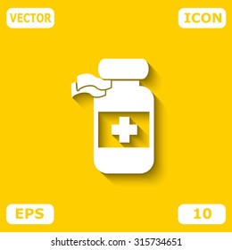 Medicine bottle icon