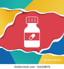 medicine bottle icon