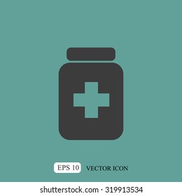 Medicine bottle icon